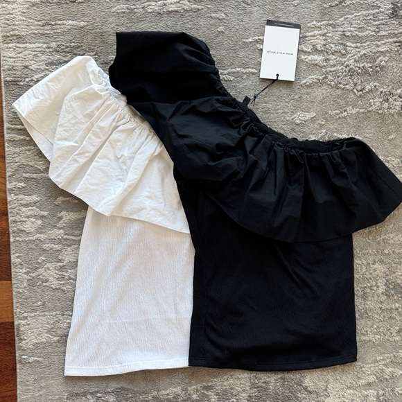 Tops - Off the Shoulder Tops Blank White